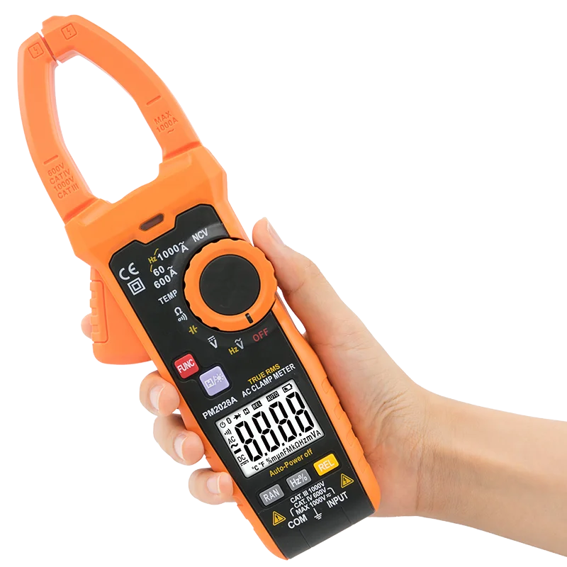Bostek PM2028A Многофункциональный AC DC 1000V 1000A Цифровые токоизмерительные клещи Ом постоянной ёмкости универсальный конденсатор Гц температура мультиметр True