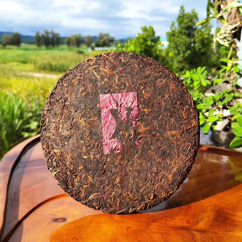 Знаменитый торт Yunnan menghai qi zi bing спелый чай puer 357 грамм с богатым вкусом ферментированный puerh cha