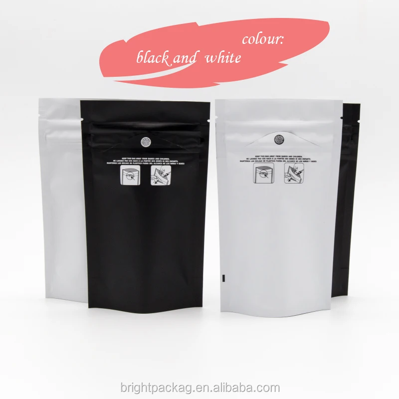 New style metalized child resistant bags double mint food storage mylar bags