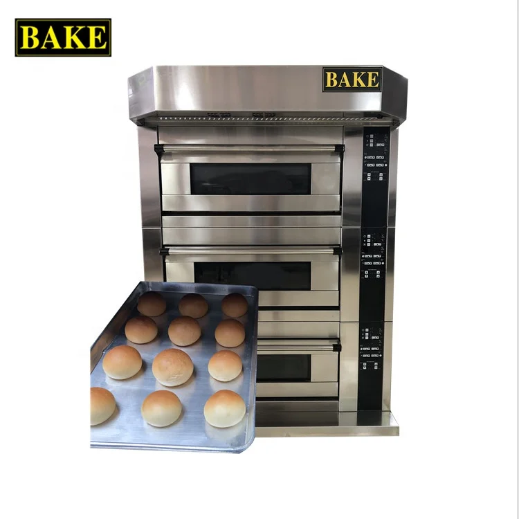 Chinese cooking equipment Commercial Electric Gas Industrial Automatic Baking Oven Bread Bakery Equipment