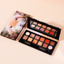 New Private Label 12 Colors Eye Shadow Professional Cardboard Makeup  Custom Color Shimmer Matte Pearl Palette Eyeshadow