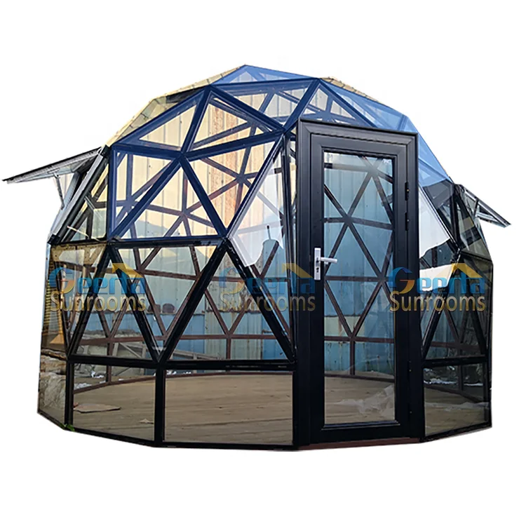 Aluminium winter garden sunrooms dome glass house prefab sun room four season for living on sale