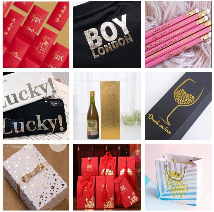 Hot stamping foil Gold foil  for paper and plastic film UV overprint stamping