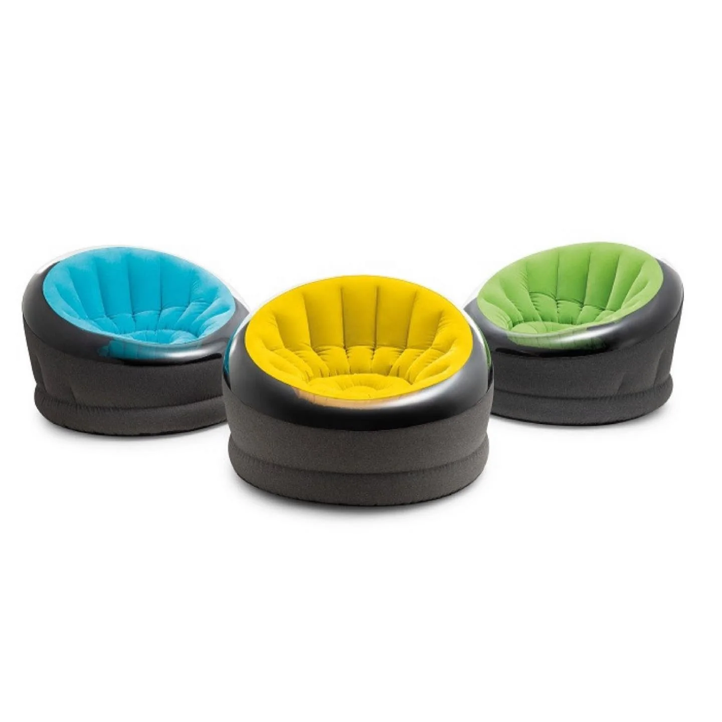 Intex 66582 Pvc Portable Air Sofa Chair Flocked Inflatable Sofa Modern Inflatable Lounge Sofa