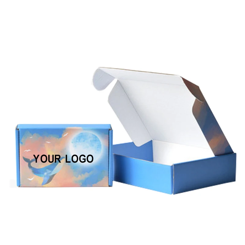 Manufacturer Wholesale Large Color Cardboard Paper Mailing Apparel Box Custom Logo Printed Corrugated Shipping Packaging Box