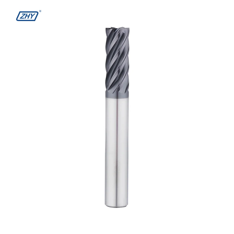 ZHY 4 Flutes solid carbide end mill cnc cutter tool Square End Mills Sets HRC 55 Milling Tools Cutters