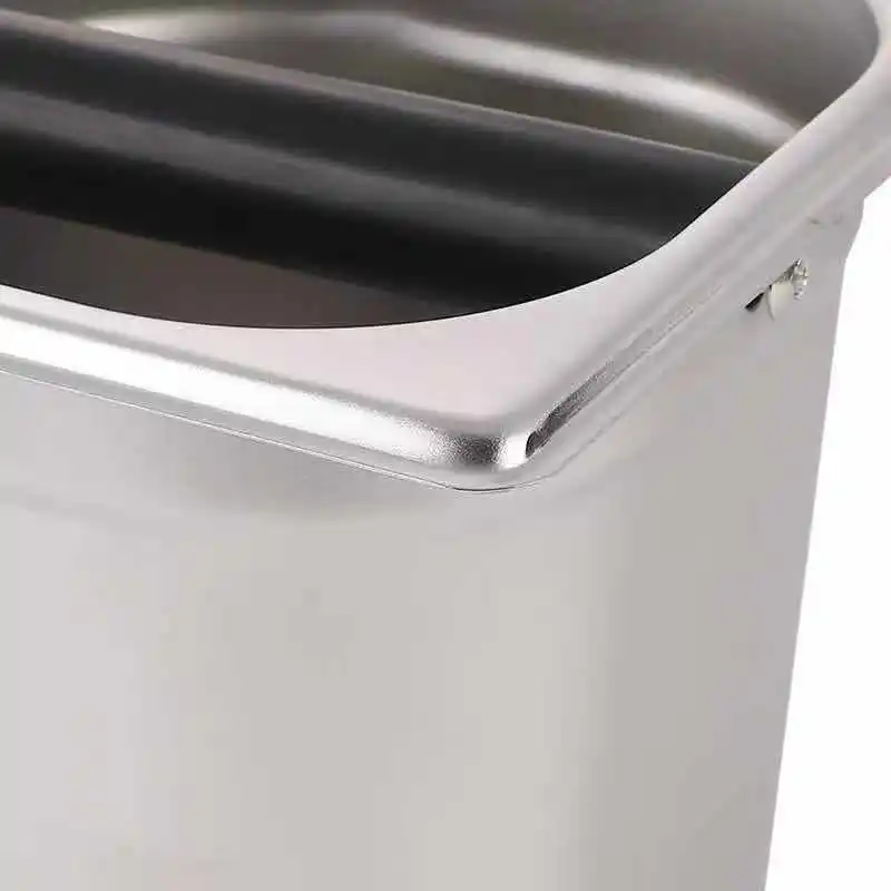 Coffee Barista Tools Stainless Steel Colorful Coffee Dregs Box Espresso Knock Box with Knock Bar