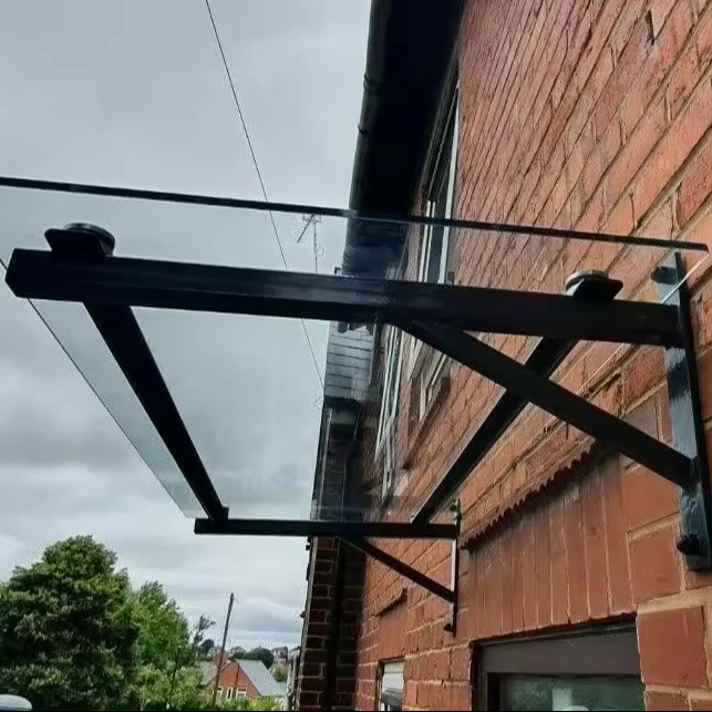 Residence Glass Canopy in Tempered Laminated Glass Safety Canopy