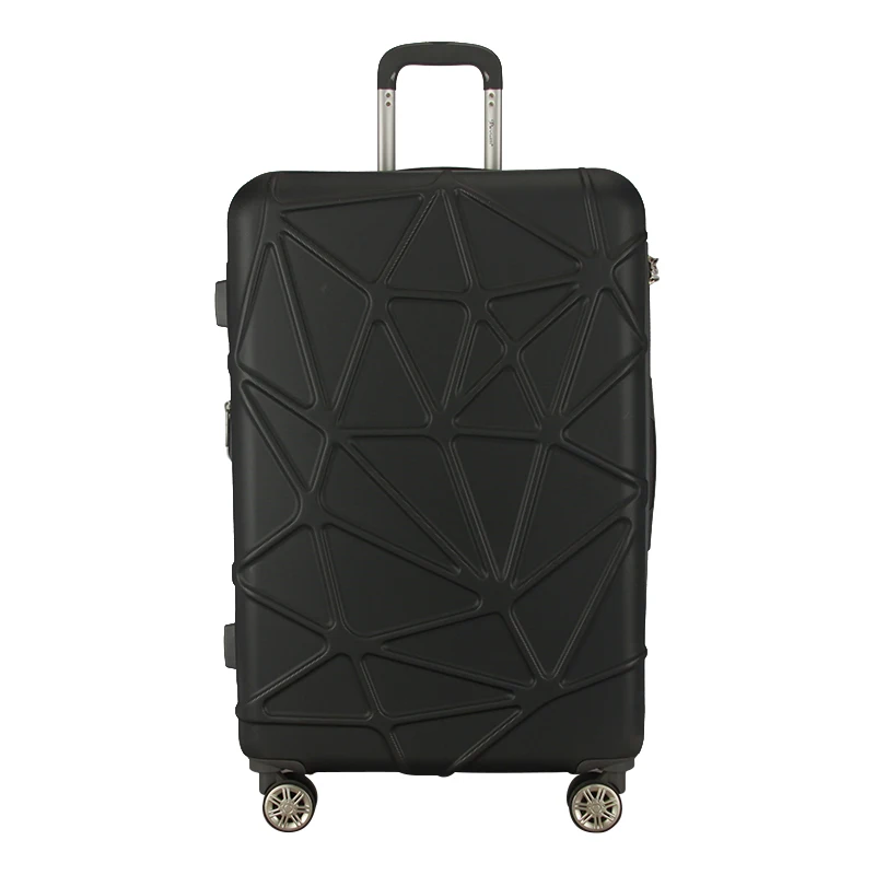 Durable hard shell business spider web traveling black novelty luggage suitcase bags wholesale