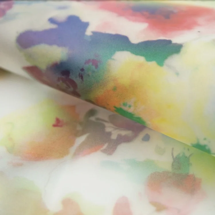 
Oil painting polyester hot selling printed custom print cotton digital fabric for dress 