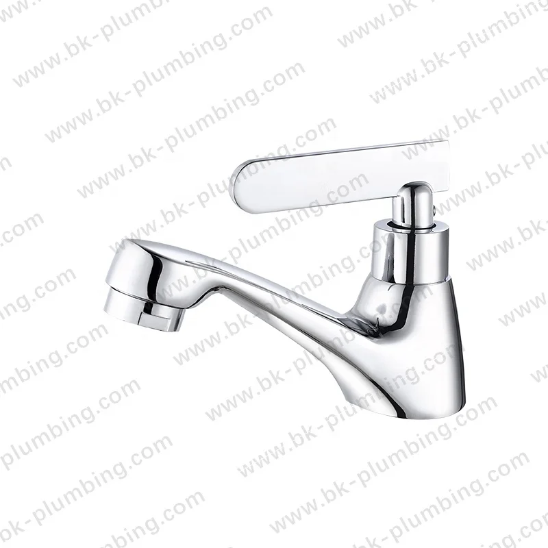 Cheap Deck Mounted Zinc Single Lever Chrome Plate Single Cold Water Basin Laboratory Faucet For Bathroom Bacia torneira