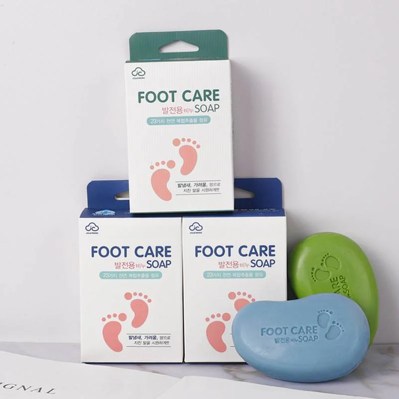 OEM Foot Skin Care Vegan Nursing Beriberi Antipruritic Deodorant Perspiration Bubble Exfoliating Foot Care Herbal soap
