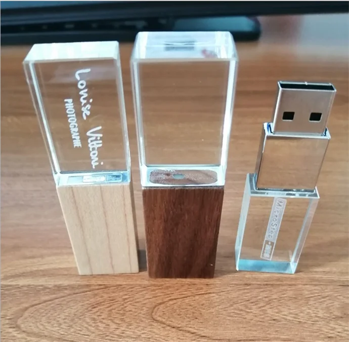 Wholesale Bulk Laser Engravable 4GB 8GB 16GB 32GB Mini Wooden usb pendrive Wood case USB stick U Disk Wood Box USB Flash Drives