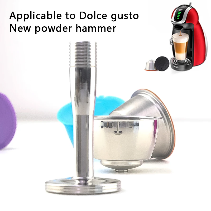 Dolce Gusto capsule coffee powder hammer Italian stainless steel solid filler powder filling rod