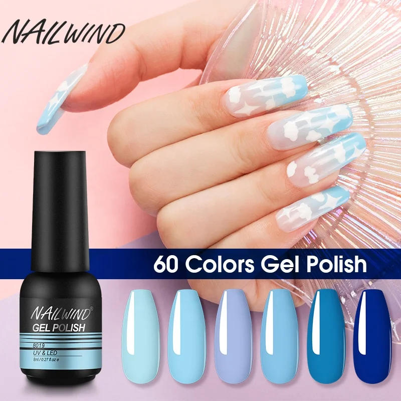 NAILWIND Cheap 60 Colors Vegan Macaroon Uv Varnish Gel Polish Kit Private Label Nail Gel Polish Set 8Ml For Nail Salon Supplier