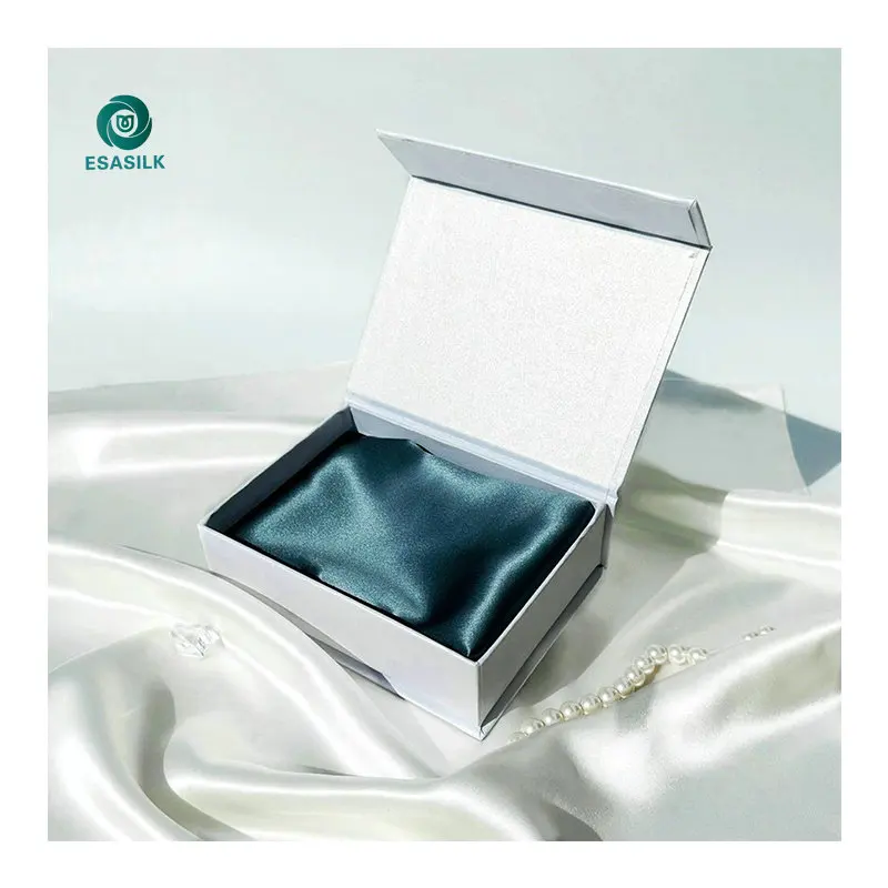 custom 22mm 100% mulberry silk pillow case and silk eyemask gift set wholesale 100 silk pillowcase with box