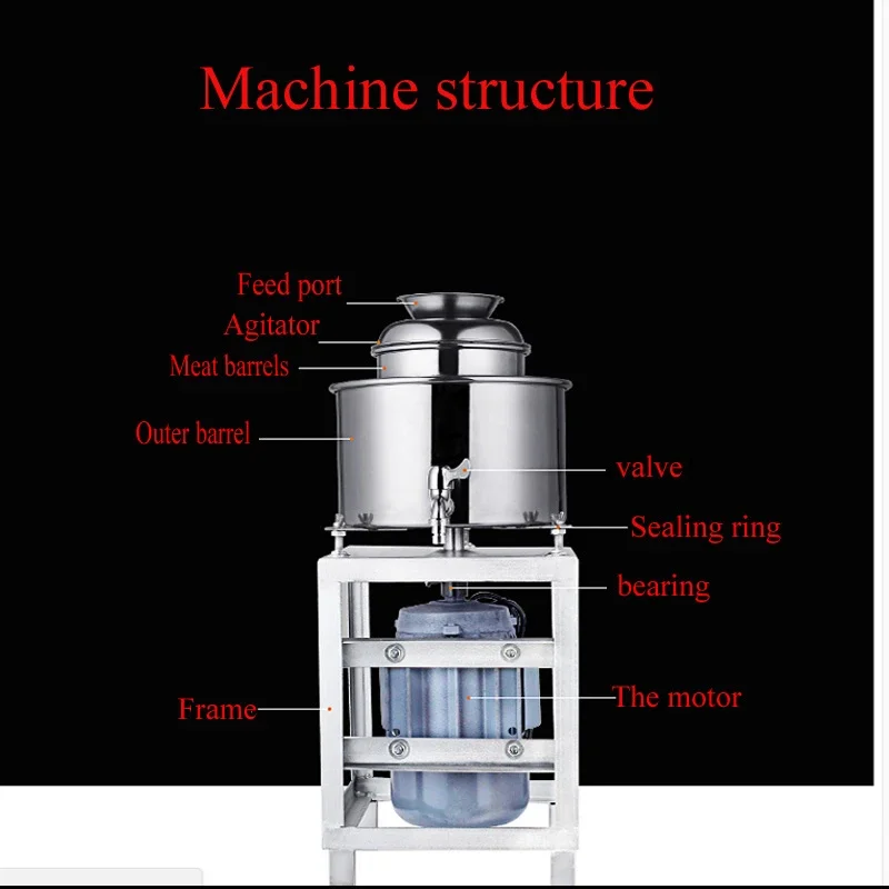 Hot Sale Fish Ball Grinding Machine Meat Mixer Manufacturer Electric Meatball Beater Machine Meat Mincer Maker