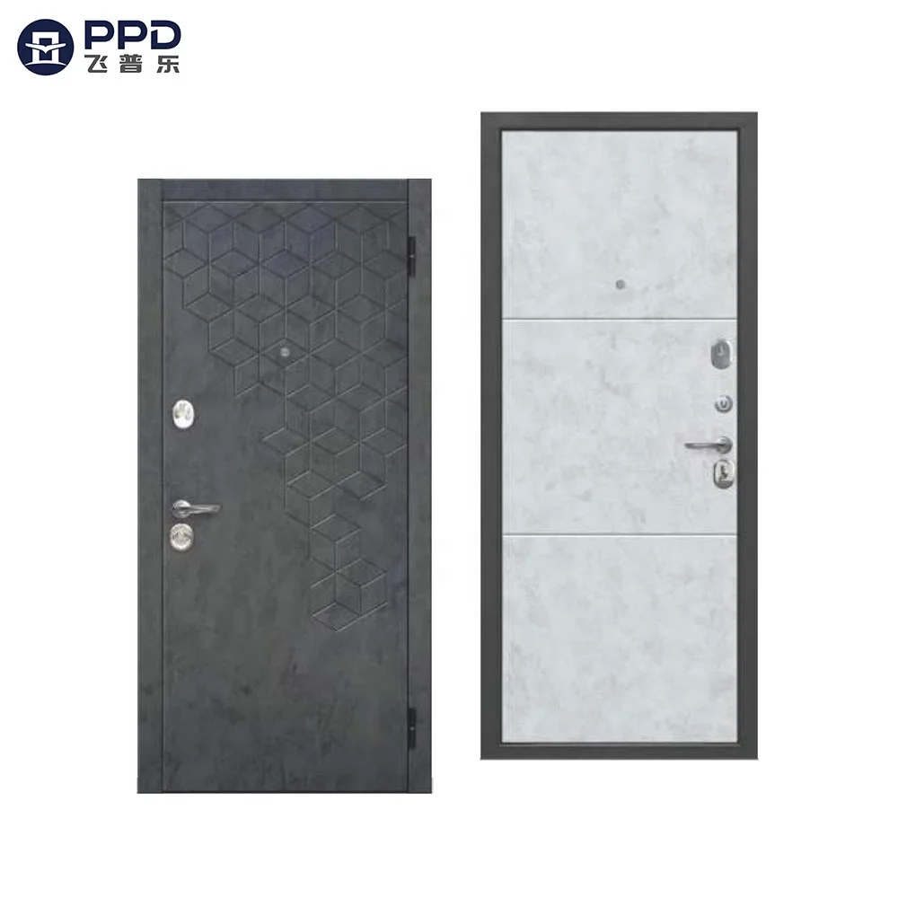 Widely Used Main Gate Iron Doors Special Residential Front Entry Door Various Pretty External Russian Steel Door with Multi-Lock