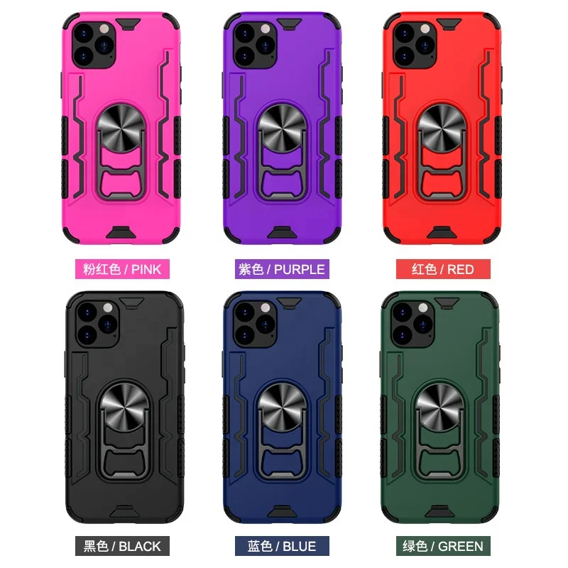 
New Arrival Beer Opener Kickstand Case for iPhone 11 Pro PC+TPU Hybrid Shockproof Cover for Magnetic Car Mount 