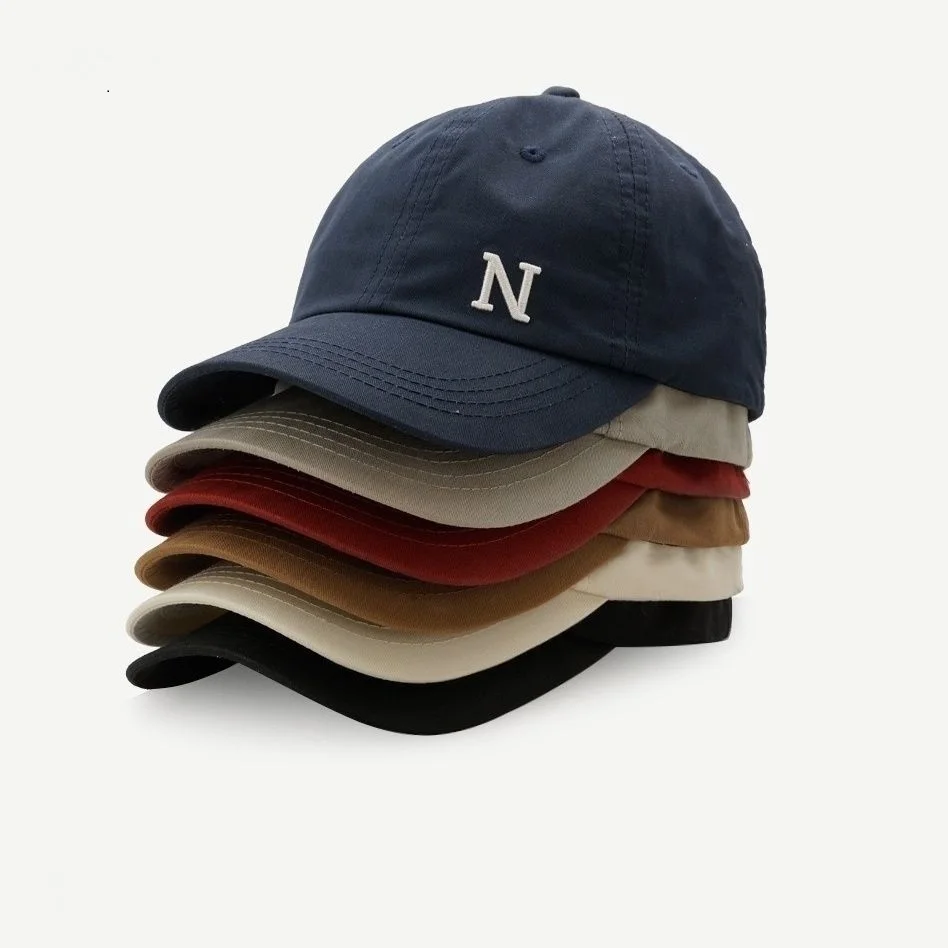 Wholesale China Promotional Mens 6 Panels Low Profile Large Unstructured Black Baseball Dad Hats and Caps with Brass Buckle