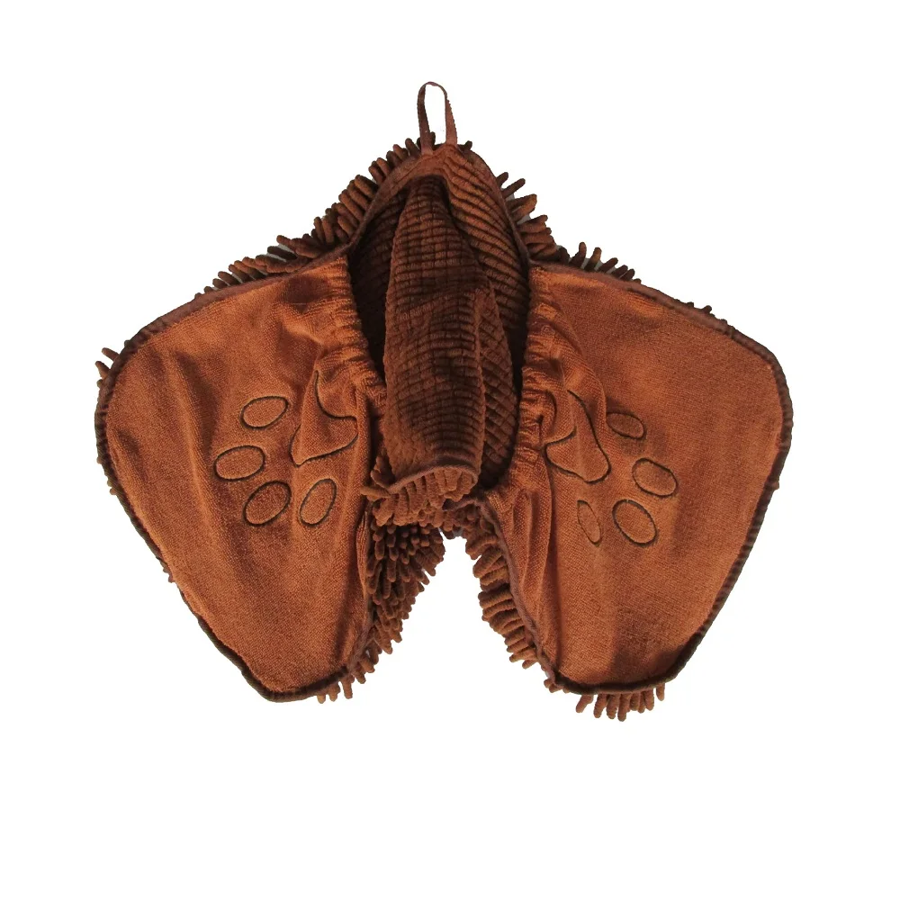 Custom Soft Dog Cat Bath Towel Microfibre Quick Dry Puppy Drying Mitt Printed Pet Towel