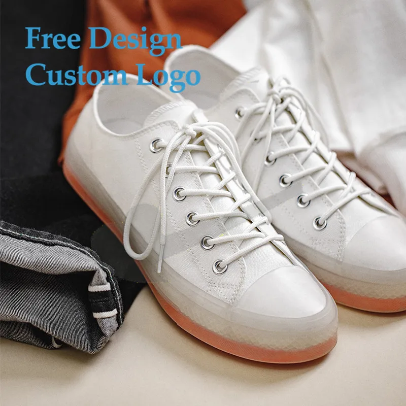 Classic Custom Rubber Sole Vulcanized High Quality Canvas Trendy Shoes Mens High Top Canvas Shoes