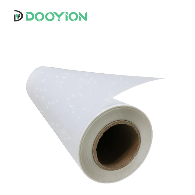 2024 wholesale gold flashlight dtf pet film glitter direct to film transfer dtf glitter printing film roll 60 cm 30cm