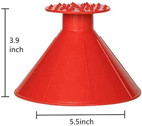 Car Window Windshield Snow Remover Car Ice Scraper Oil Funnel Car Snow Remover Shovel Window Scraper Ice Cone Scraper