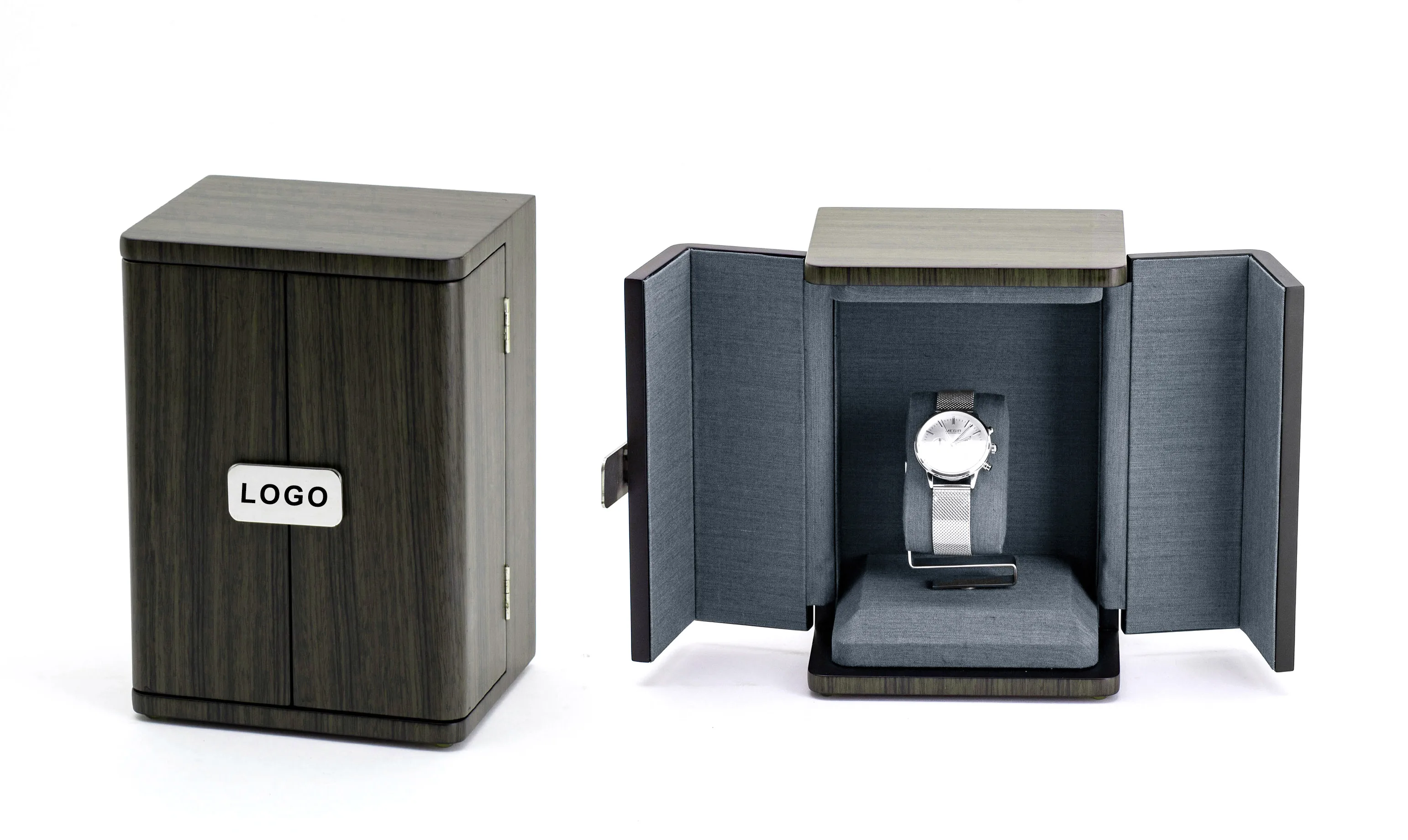 Luxury Custom Logo Watch Storage Box Wooden Watch Storage Watch Case