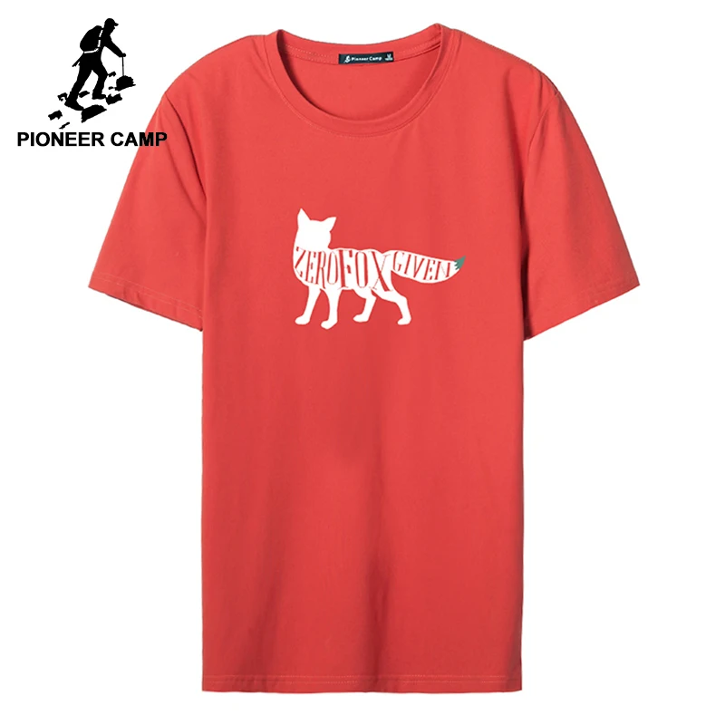 
Fox T-shirt with print for men summer cotton t-shirt with short sleeves for men Casual polyester t-shirt for men 