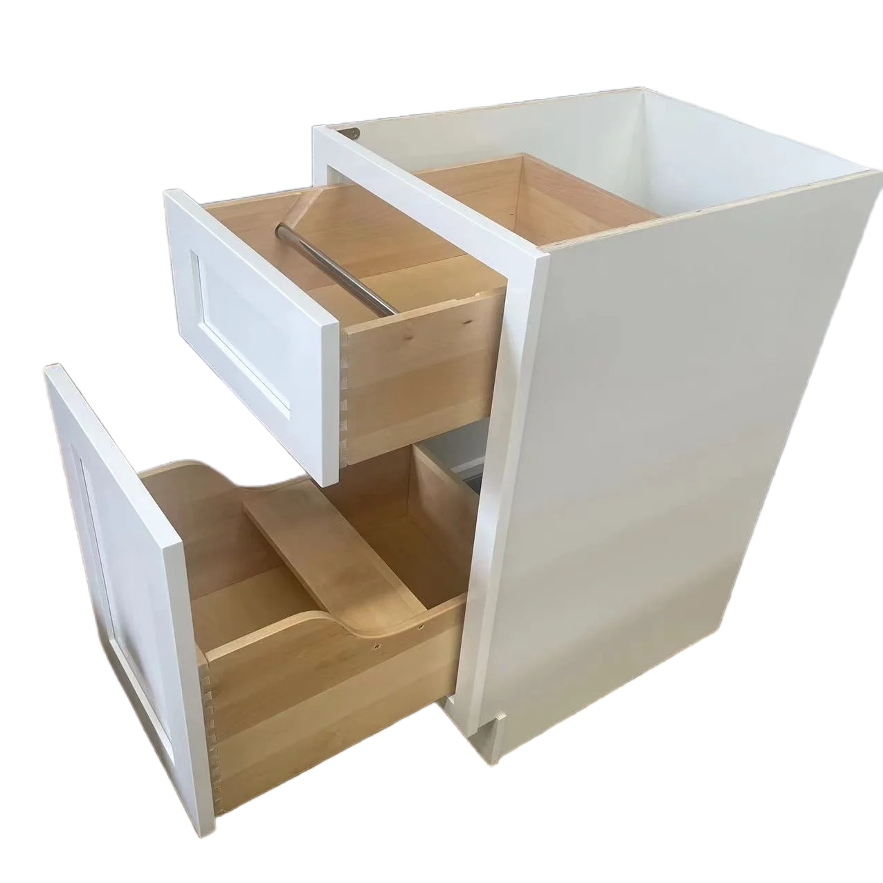 RTA door panel inset frame recessed white shaker soild wood kitchen cabinet