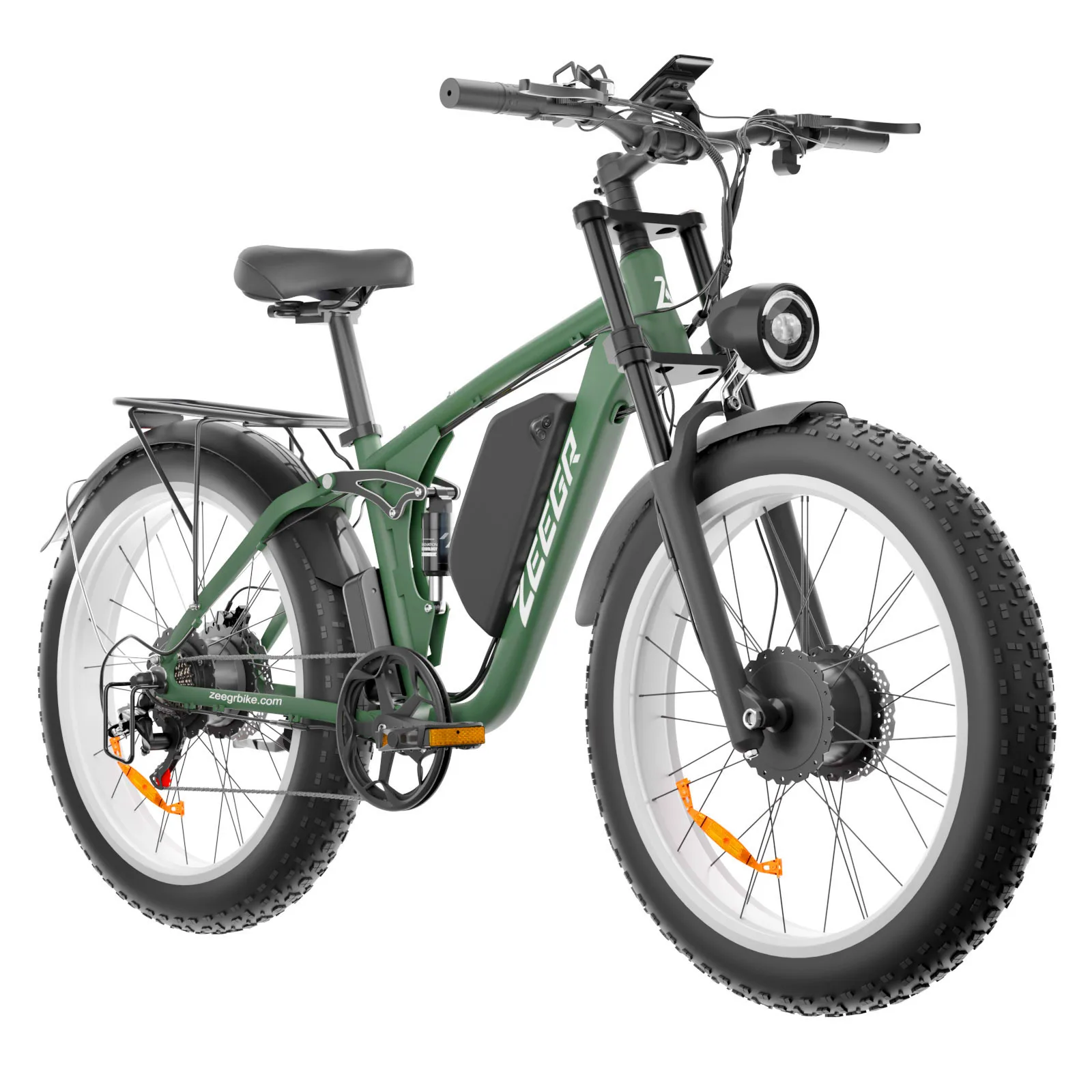 EU USA Warehouse Ready Stock Dual Motor Electric Bike 2000w 26inch Fat Tire E-bike Urban Electric Bicycle 56km/h Adult Fatbike