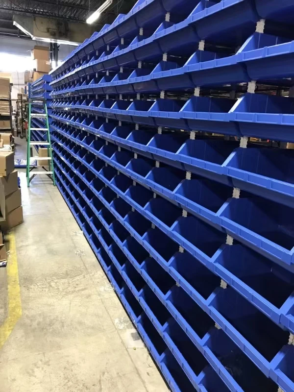 Dividable tools box plastic stackable storage bins plastic shelf bin warehouse storage bins