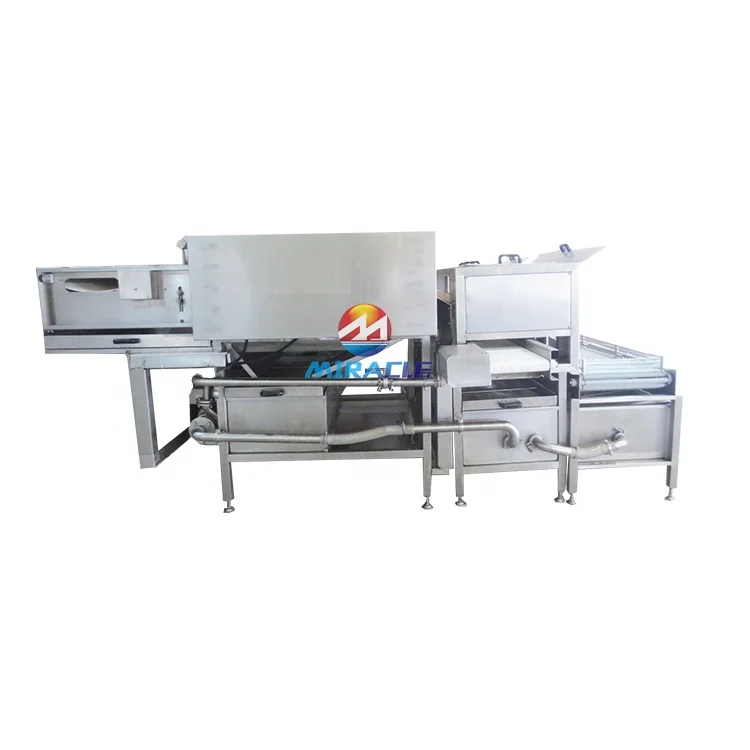 Soft boiled chicken egg shelling peeling production line soft egg shell removing machine for sale