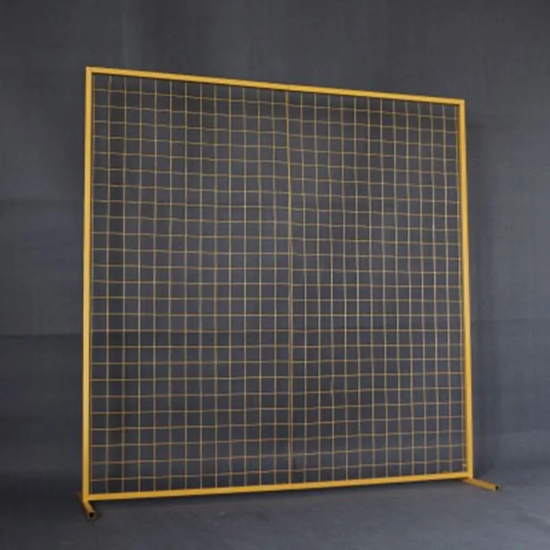  Metal Mesh Square Arch For Wedding Gold Background Stand Wrought Iron Birthday Party Decoration Customizable
