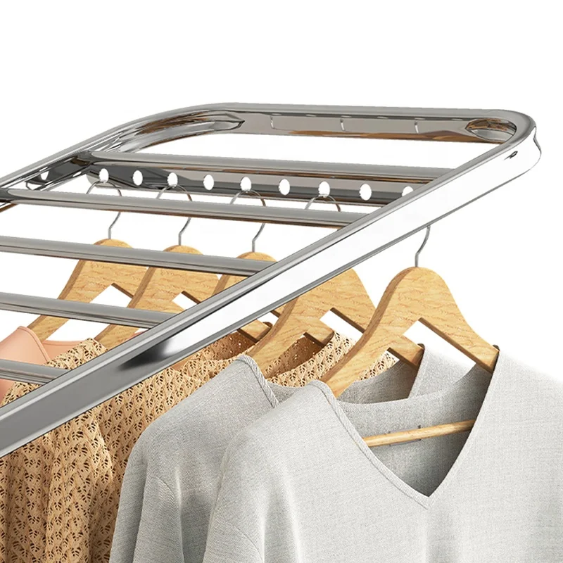 Clothes stands with wind proof hanger Iron wall mounted folding clothes drying rack dryer