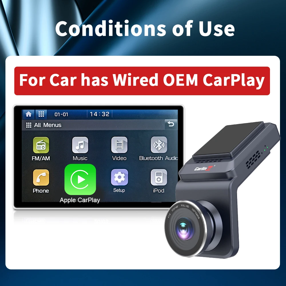 New Android Auto Qcm450 Car Radio Wireless Carplay Car Play Dashcam Dvr 1080P Hd Tachograph 64Gb Ai Box With Sim Tf Card Slot