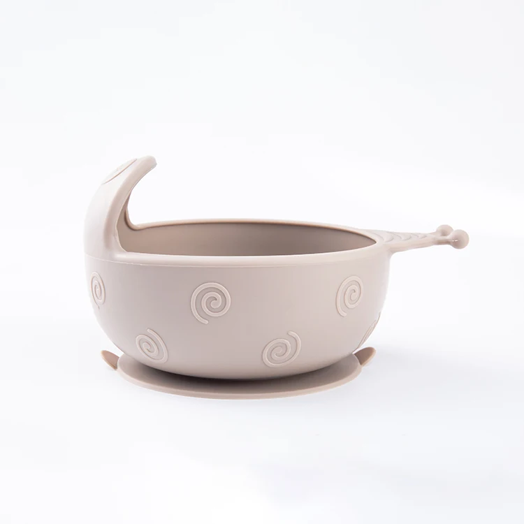 Custom packaging baby bowl silicone baby suction bowl silicone suction baby bowls
