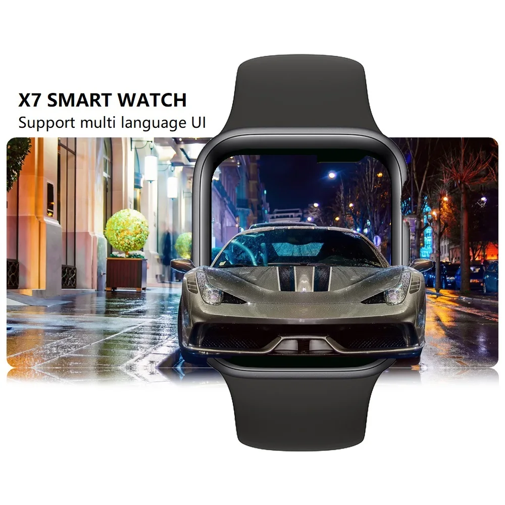 Fitness Tracker Smartwatch Watch X7 BT Women Monitor Ecg Heart Rate And Max 6-44mm