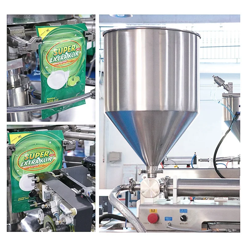 30ml Toner Lotion Oil Fruit Jam Honey Energy Gel Filling Premade Special Shape Bag Irregular Sachet Liquid Packing Machine