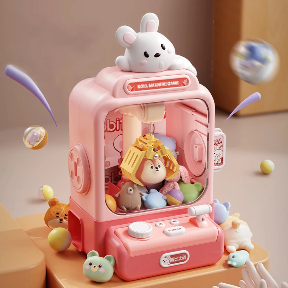 New products Animal Form  Dinosaur Claw Machine Electronic automatic Arcade Game Machine with Music Capsule Vending Machine toys