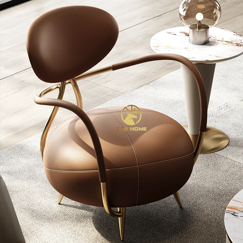 Designer Creative Modern Recliner Ant Leisure Chair Armchair  Villa Living Room Home Modern Light Luxury Backrest Ant Sofa Chair