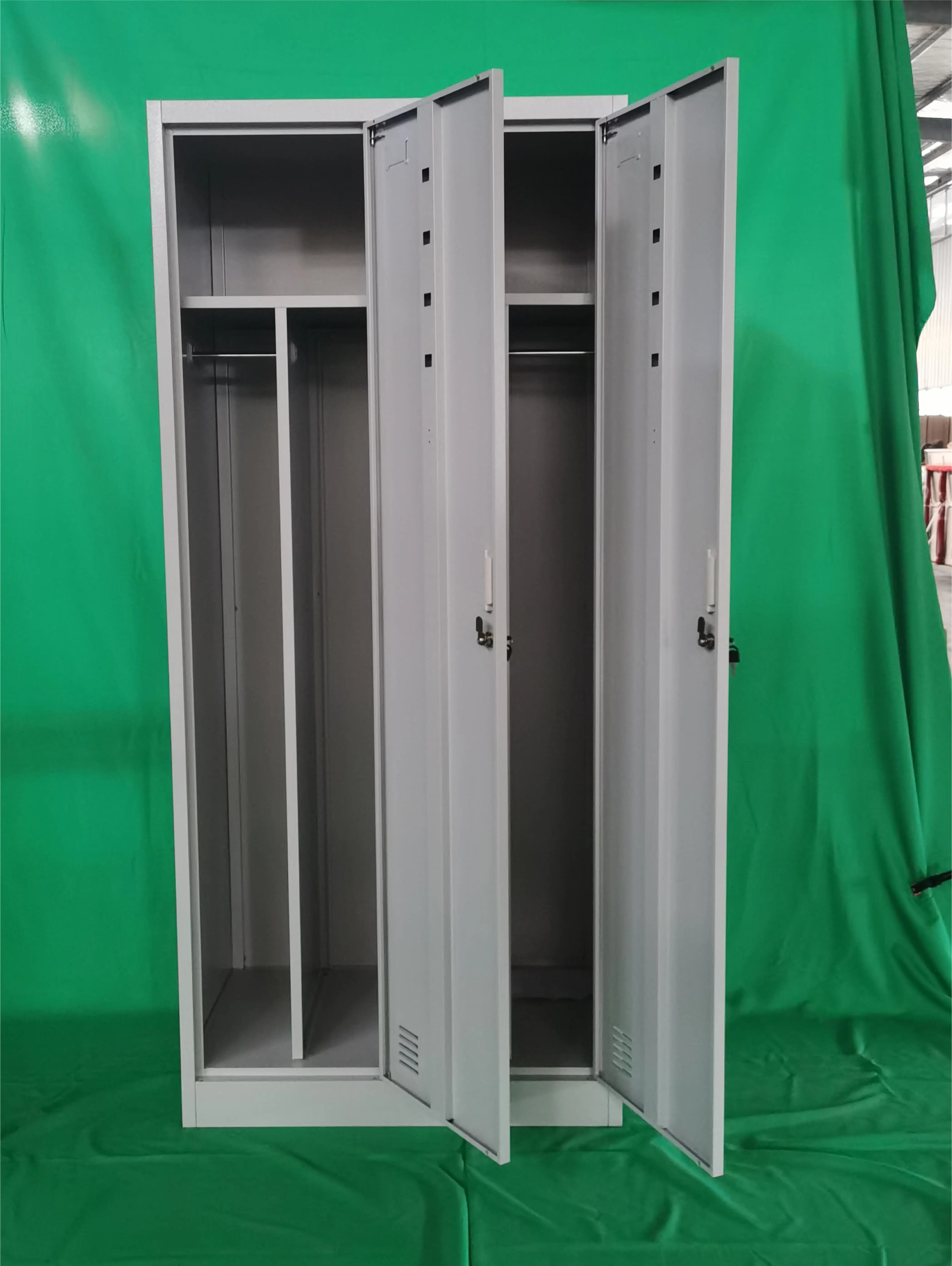 Hot sale 2 Door Steel Locker Metal Gym Storage Locker for Changing Room Luggage Lockers Steel Wardrobe Price