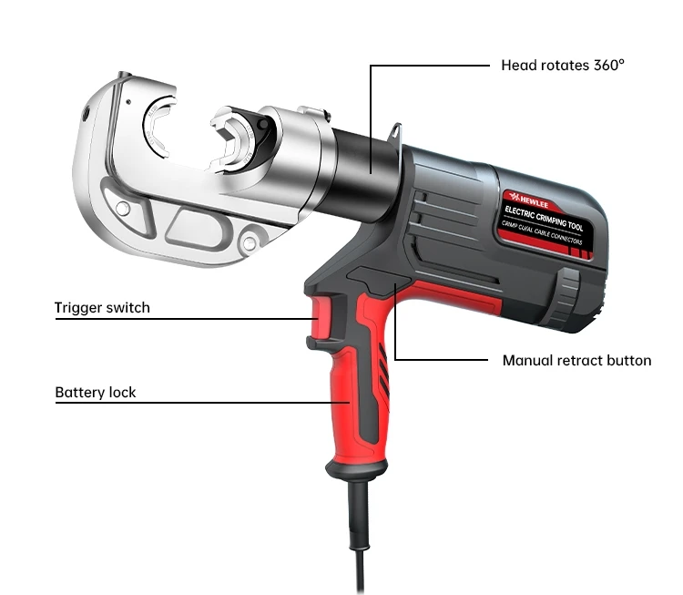 Electrical crimping tool hydraulic cable lug crimping tool terminals price plug-in type electric pipe crimping tools