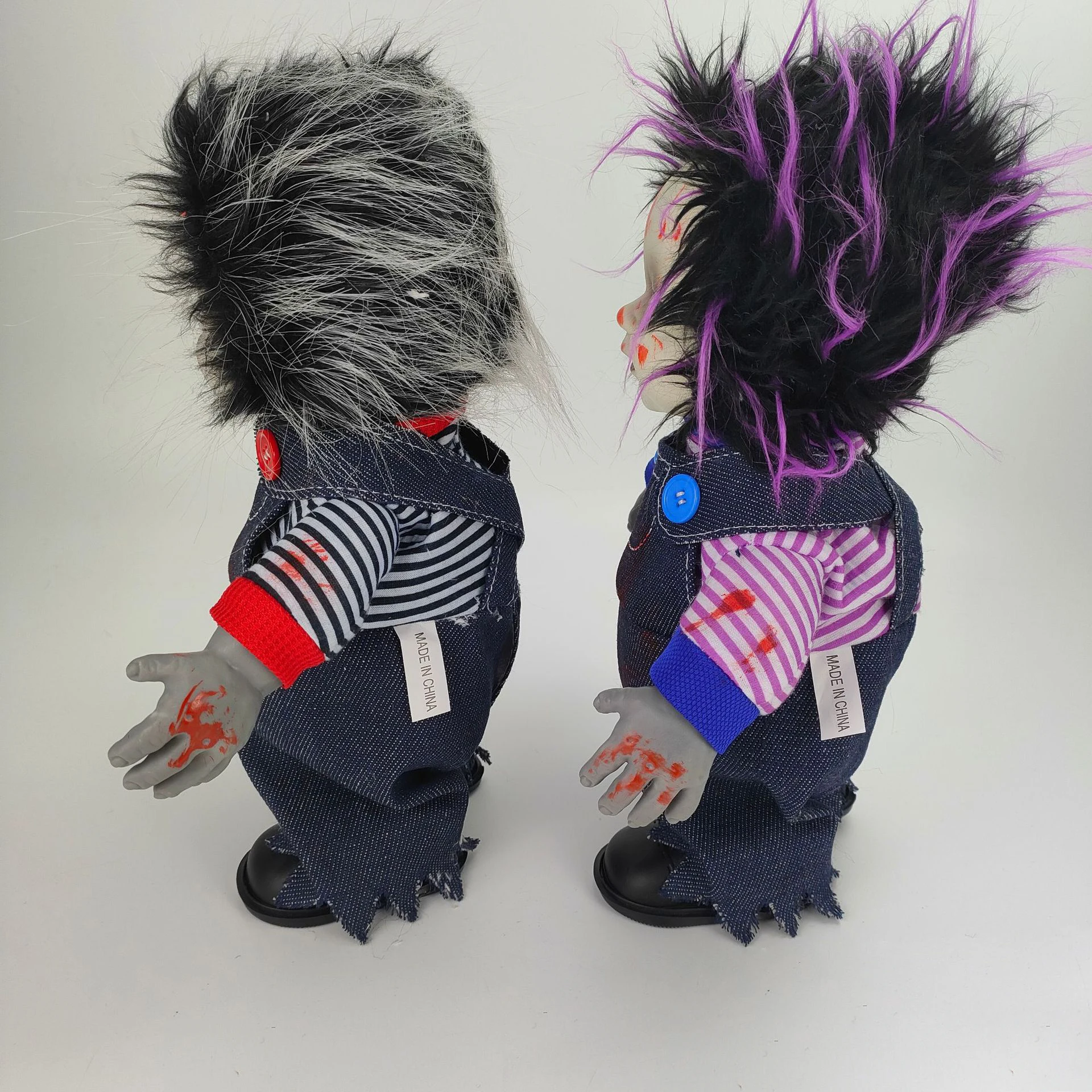 New design Custom ghost dolls Halloween decoration electric plush toy  with moving and singing dolls for kids