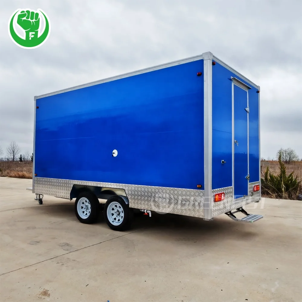 pizza oven trailer donut food trailer food cart with refrigerator