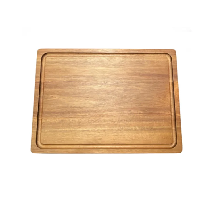 Food Grade Mineral Oil Custom Wood Cutting Board With Juice Groove