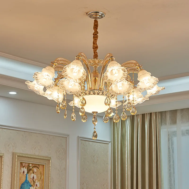 Best seller decorative round modern crystal pendant lamp for shopping mall