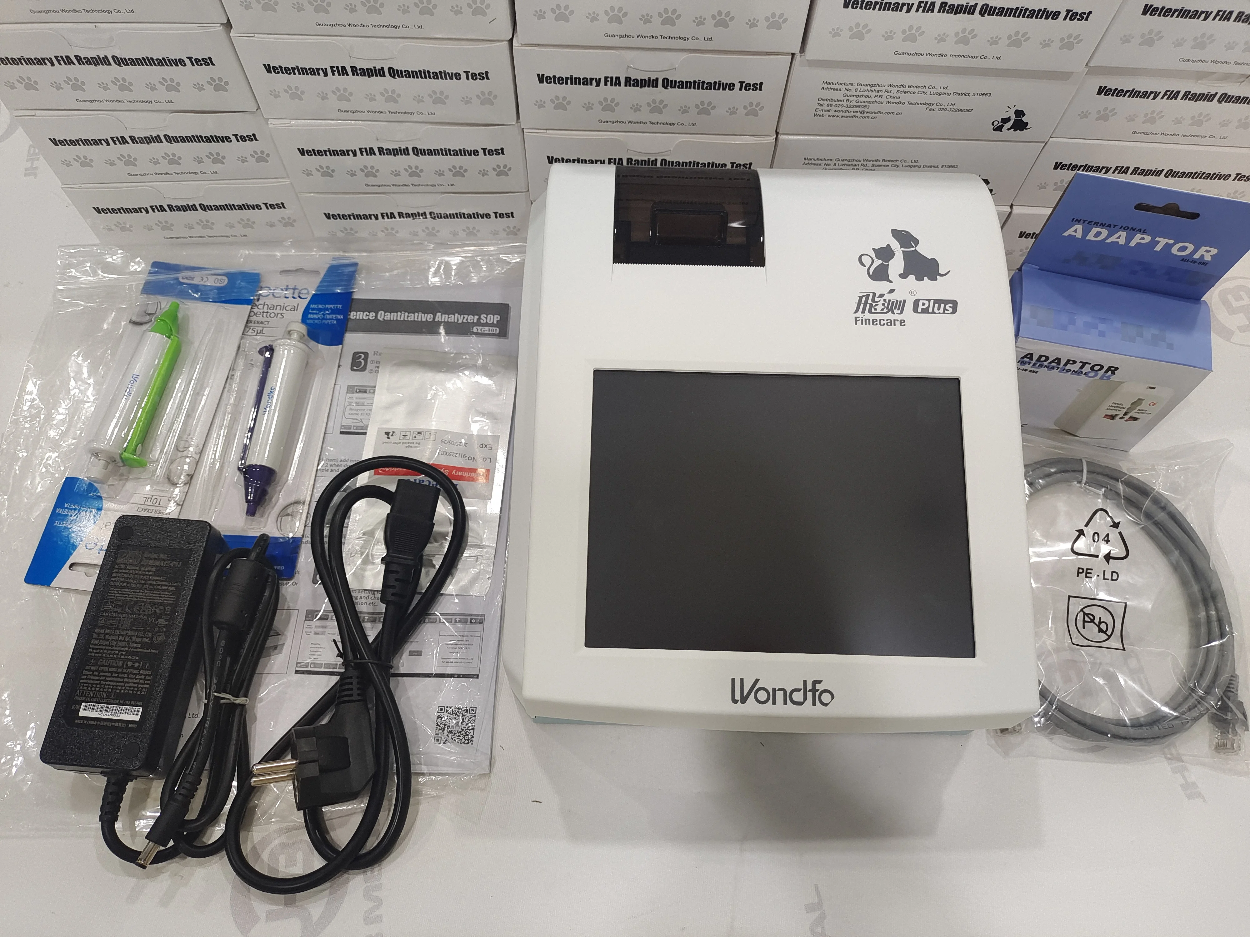 Immunoassay Analyzer Dog Sheep Pet Clinic Analyzer pregnancy test machine Wondfo Finecare YG101