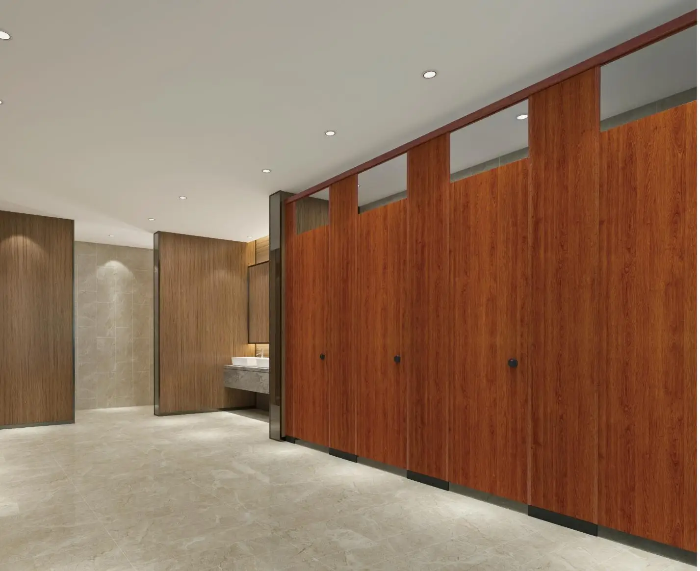 AOGAO 12 series  phenolic resin hpl for commercial toilet cubicle partition